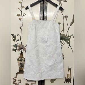 J. Crew White Flower Mini Dress